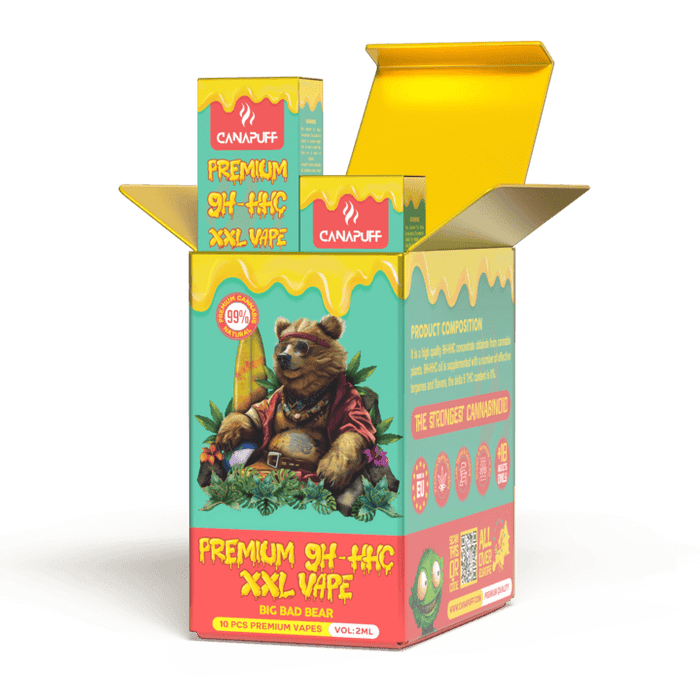 Wholesale 9H-HHC XXL Vape Big Bad Bear 99% 2ml