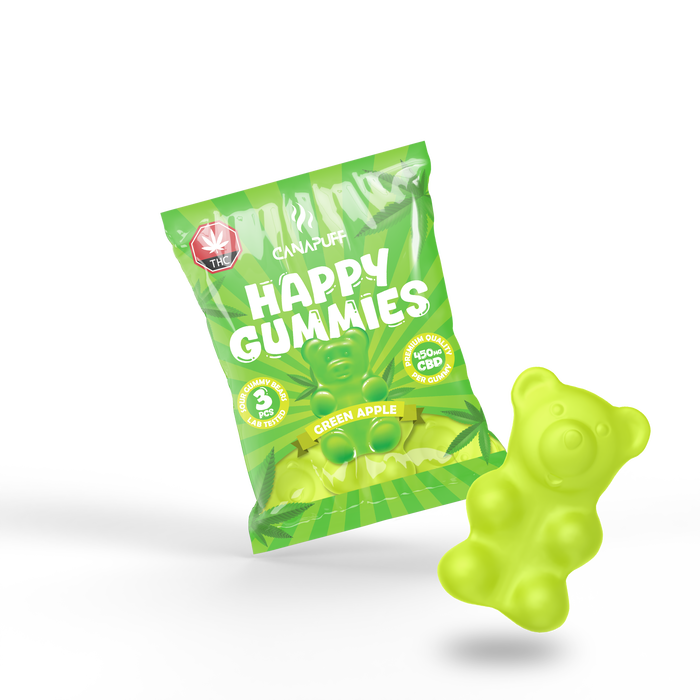 Canapuff - CBD Gummies - Green Apple - velkoobchod