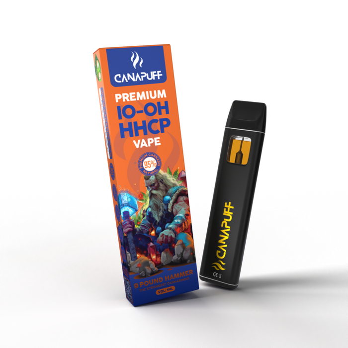 Martelo de 9 libras 95% 10-OH-HHCP - Canapuff - Um uso - 1ml