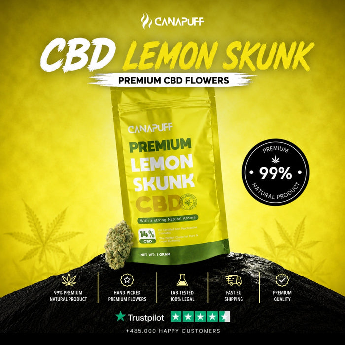 Wholesale CBD Flowers Lemon Skunk 14%