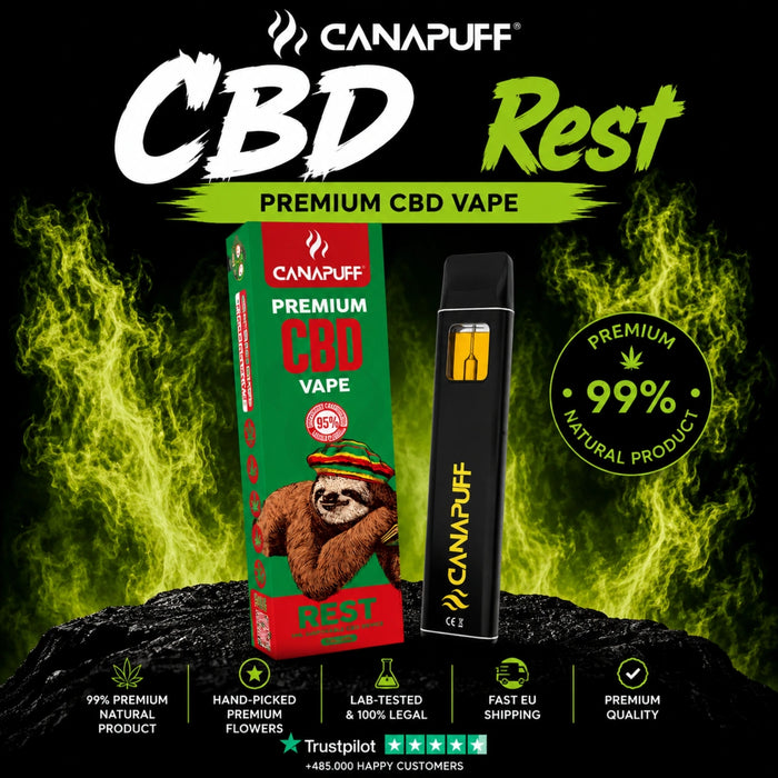 Wholesale Rest 95% CBD - Canapuff - Vape - 1ml