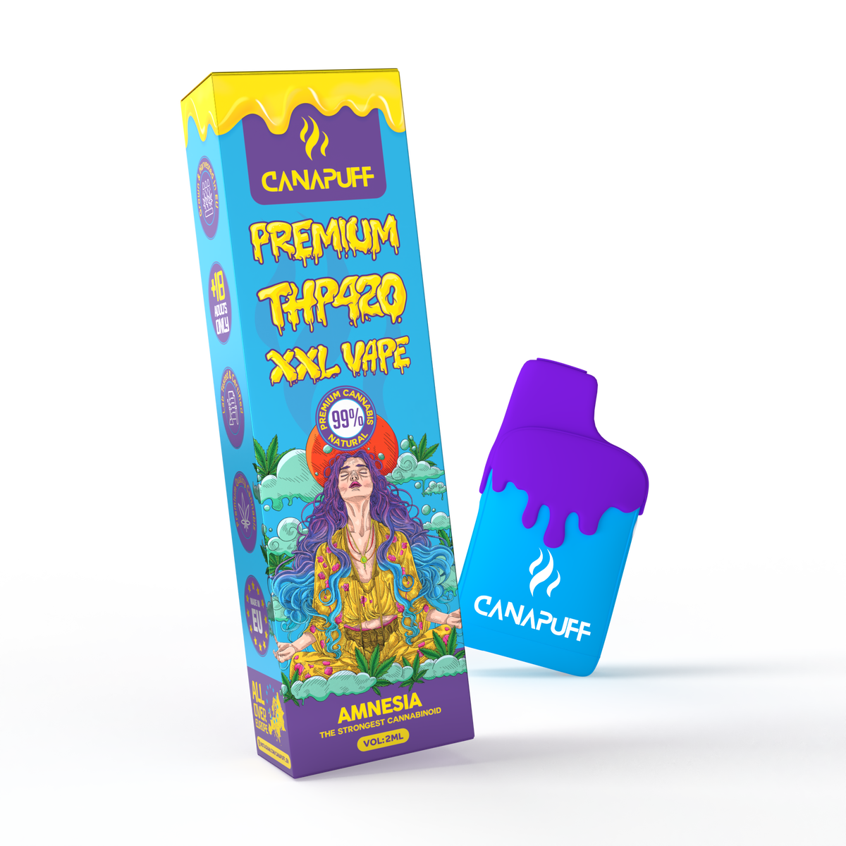 Wholesale THP420 Vape 99% Amnesia 2ml Wholesale THP420 Vape 99% Amnesia 2ml