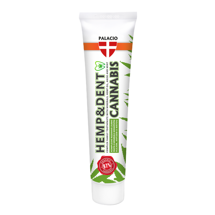 Hemp toothpaste HEMP & DENT, 75 g - Palacio