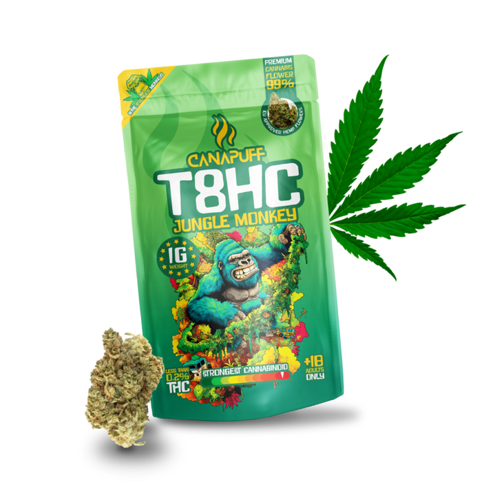 Wholesale Jungle Monkey 99% T8HC Flowers - Canapuff