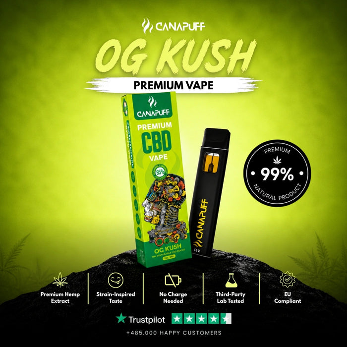 Wholesale OG Kush 95% CBD - Canapuff - Vape - 1ml