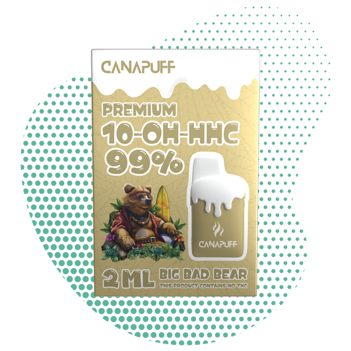 Venta al por mayor Big Bad Bear 99% 10-OH-HHC - Canapuff - Un solo uso - 2ml