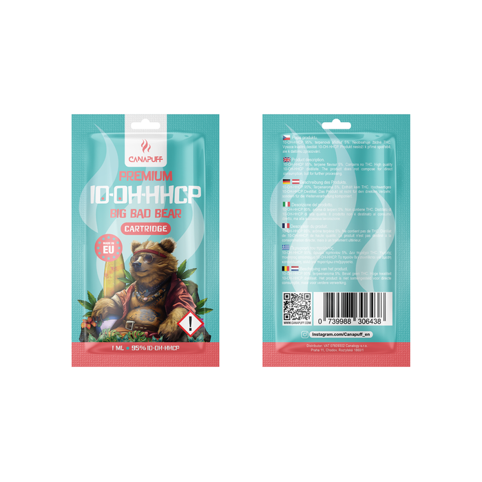 Wholesale Canapuff - Big Bad Bear - 10-OH-HHCP 95% - cartridge