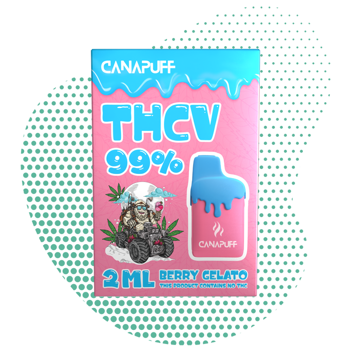 Engros Berry Gelato 99% THCv - Canapuff - Én brug - 2ml