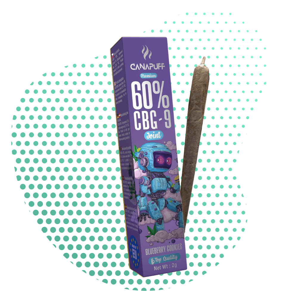 CBG9 Joint 60% Blueberry Cookies  Canapuff B2B