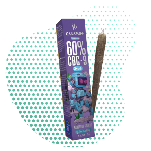 Wholesale CBG9 Joint 60% Blueberry Cookies 2g