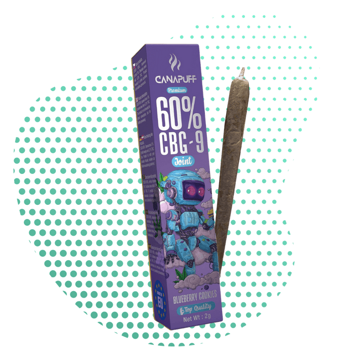 Wholesale CBG9 Joint 60% Blueberry Cookies 2g