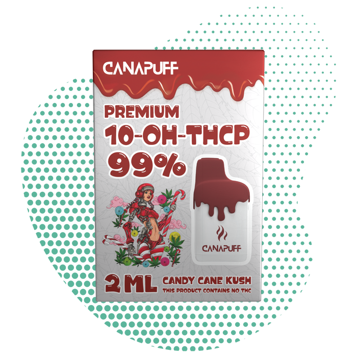 Vente en gros Candy Cane Kush 99% 10-OH-THCP - Canapuff - Une utilisation - 2ml