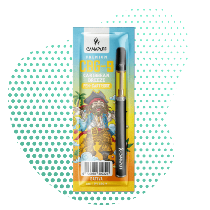 Wholesale CBG9 Pen+Cartridge Caribbean Breeze 79%