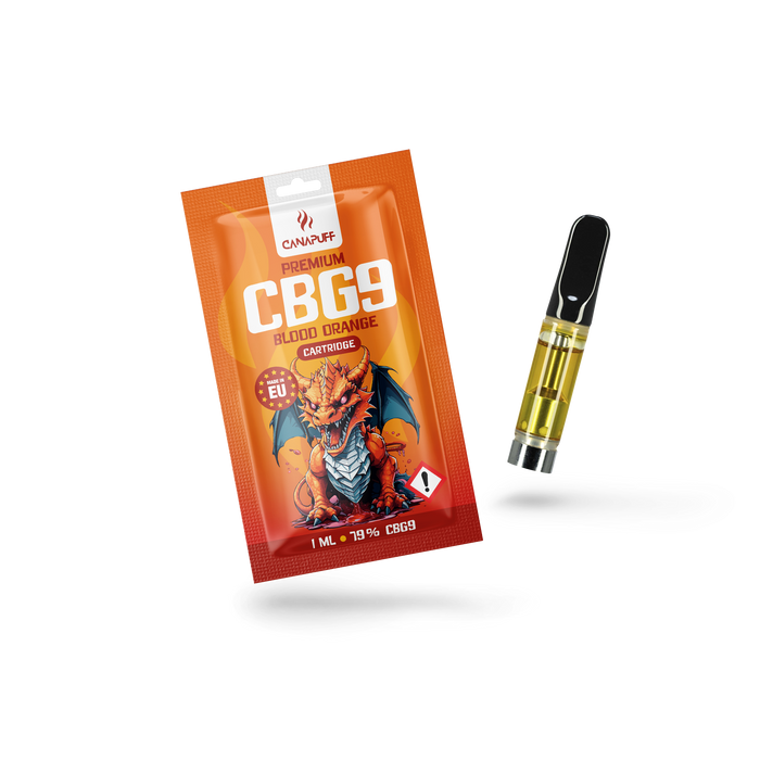 Wholesale Blood Orange 79% CBG9 - Canapuff - cartridge