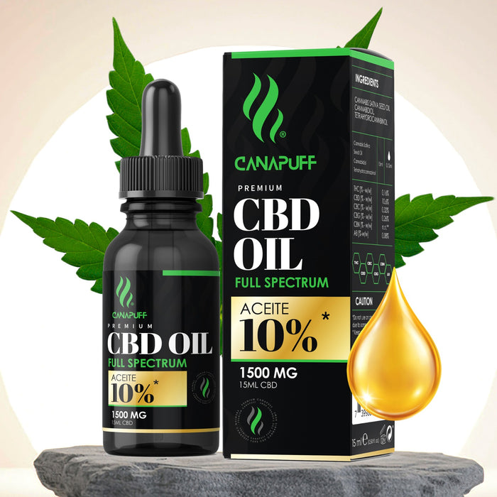 Canapuff - CBD Oil - Full Spectrum - 10% - 15ml