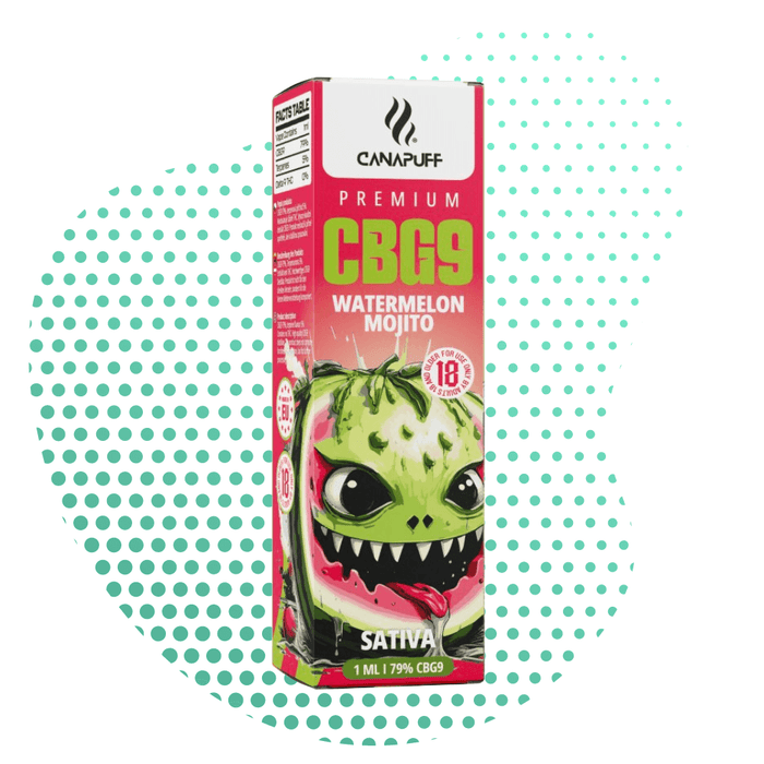 Grossist CBG9 engangs vape 79% Watermelon Mojito 1 ml