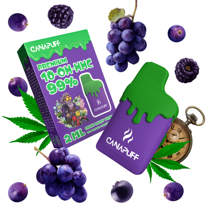 Engros Grand Daddy Purple 99% 10-OH-HHC - Canapuff - Én brug - 2ml