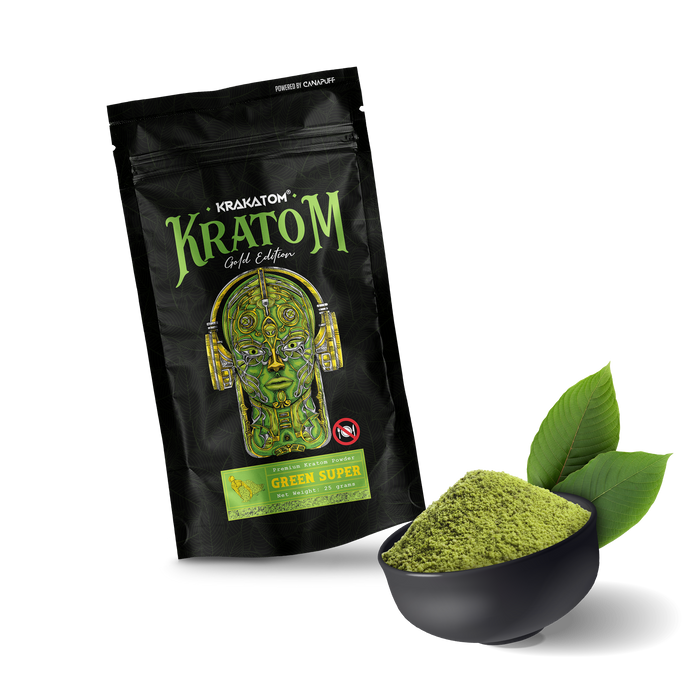 Grossist kratom grøn Super "Krakatom" Gold Edition