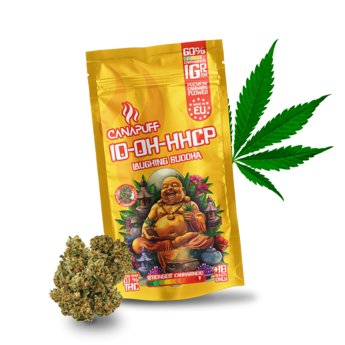 Engros Canapuff - Laughing Buddha 60% - 10-OH-HHCP-blomster
