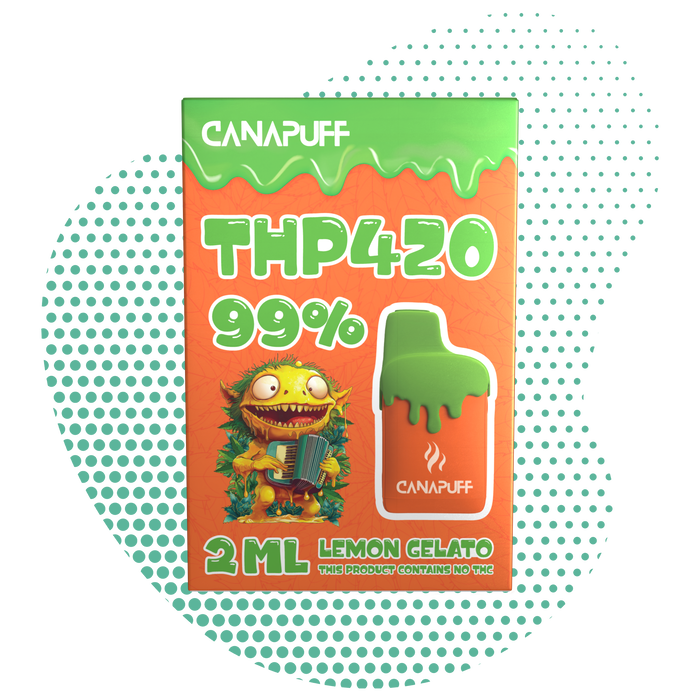 Engros Lemon Gelato 99% THP420 - Canapuff - Én brug - 2ml