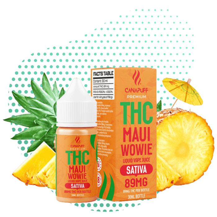 Wholesale THC Liquid 89mg - Maui Wowie - 30ml