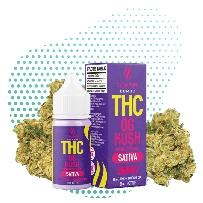 Wholesale THC Liquid 89mg - OG Kush - 30ml