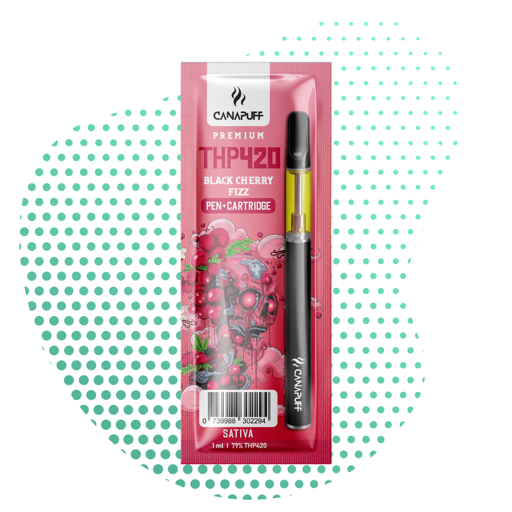 Wholesale THP420 Vape set 79% Black Cherry Fizz | Canapuff Wholesale THP420 Vape set 79% Black Cherry Fizz | Canapuff