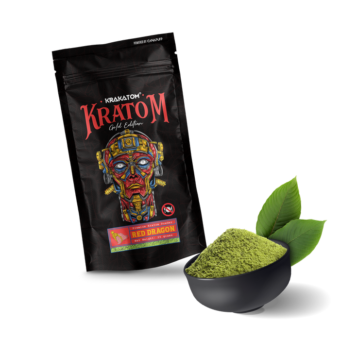 Grossist kratom rød Dragon "Krakatom" Gold Edition