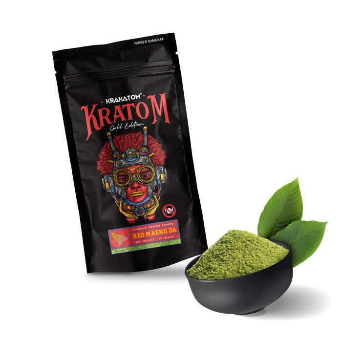 Grossist kratom rød Maeng Da "Krakatom" guld Edition