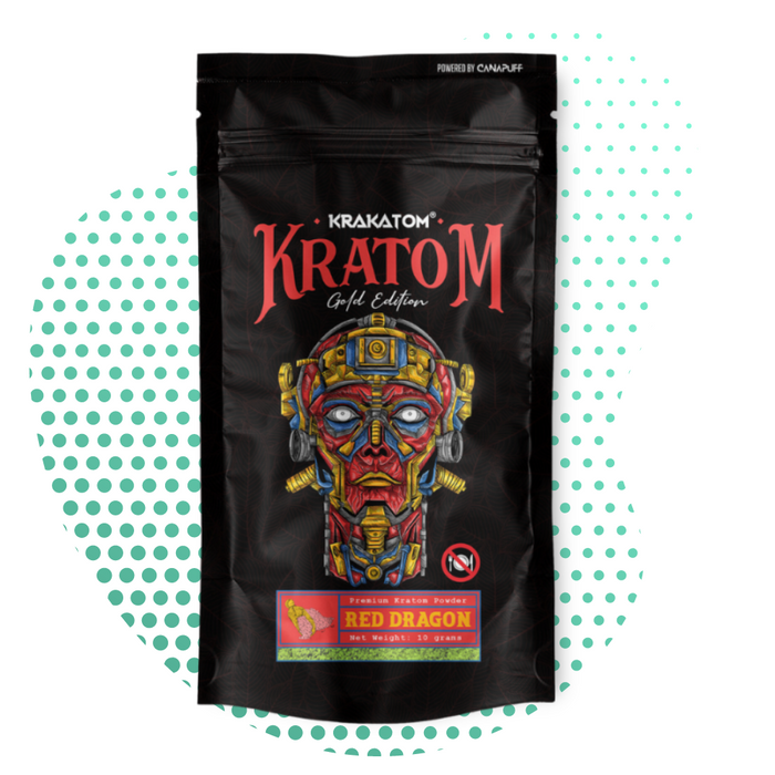 kratom rosso Borneo "Krakatom" Gold Edition all'ingrosso