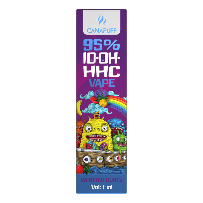 Venta al por mayor Rainbow Runtz 95% 10-OH-HHC - Canapuff - Un solo uso - 1 ml