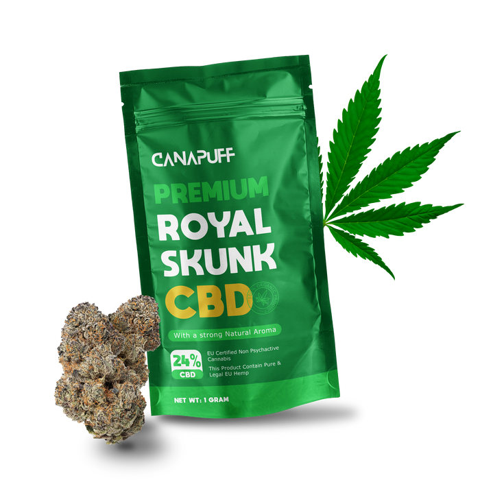 Wholesale Royal Skunk 24% CBD - Canapuff - Flowers