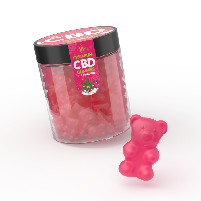 Vente en gros Canapuff - Gummies CBD - Fraise