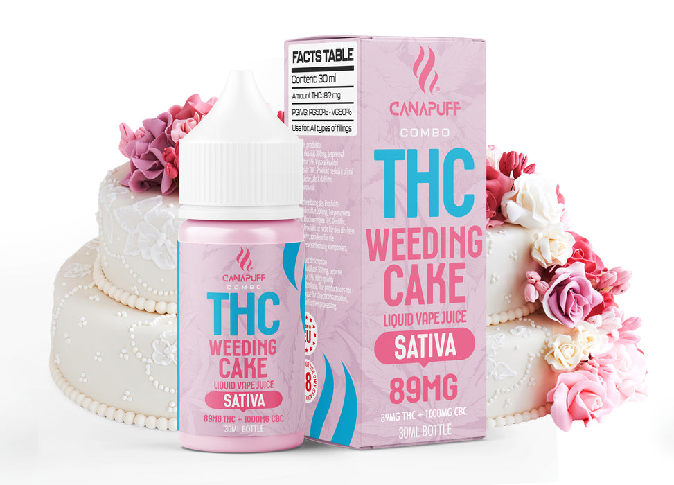 Wholesale THC Liquid 89mg - Weeding Cake - 30ml