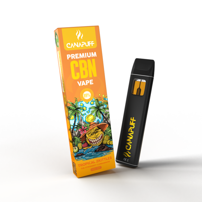 Wholesale Tropical Zkittles 89% CBN - CanaPuff - Vape - 1ml