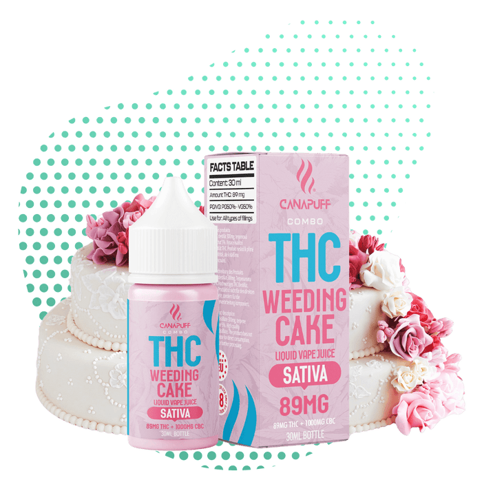 Wholesale THC Liquid 89mg - Weeding Cake - 30ml