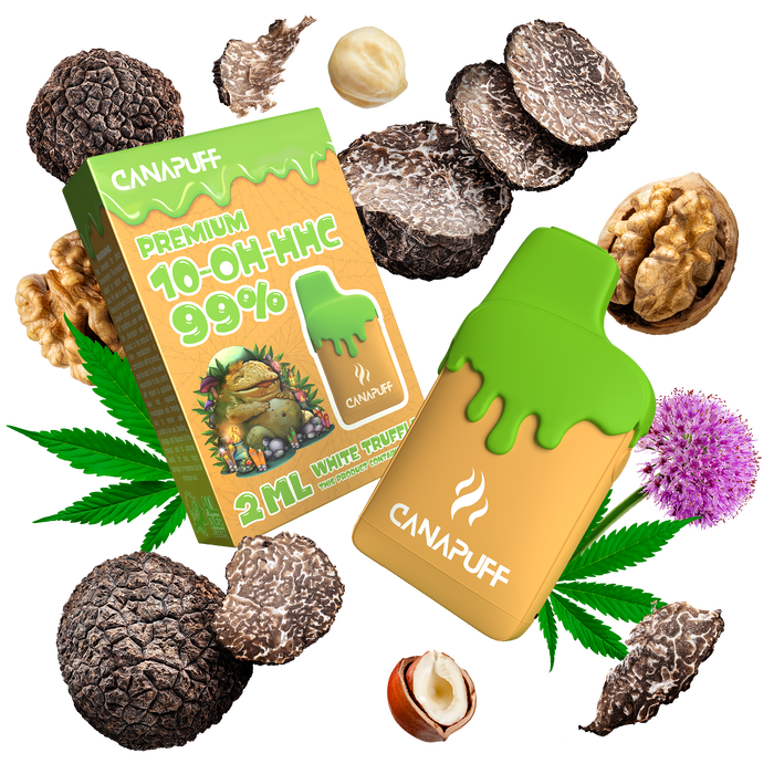 Venta al por mayor White Truffle 99% 10-OH-HHC - Canapuff - Un solo uso - 2ml