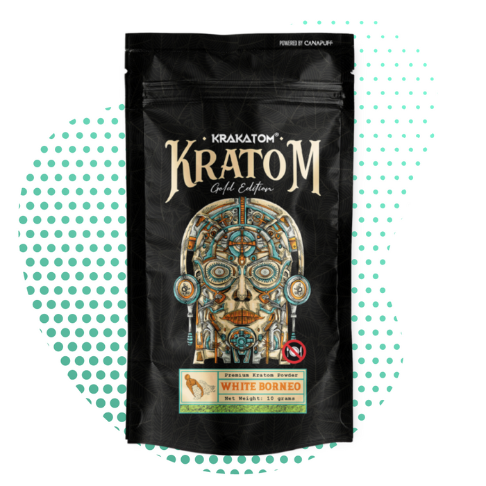 Grossist kratom hvid Borneo "Krakatom" Gold Edition