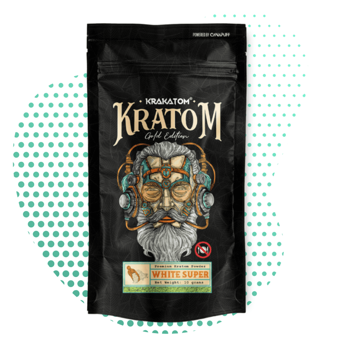 Grossist kratom vit Super "Krakatom" guld Edition