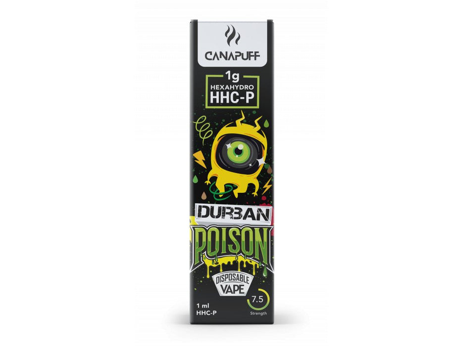 Canapuff BLACK – HHC-P – Durban Poison – EINMALIGE ANWENDUNG – 1 ml