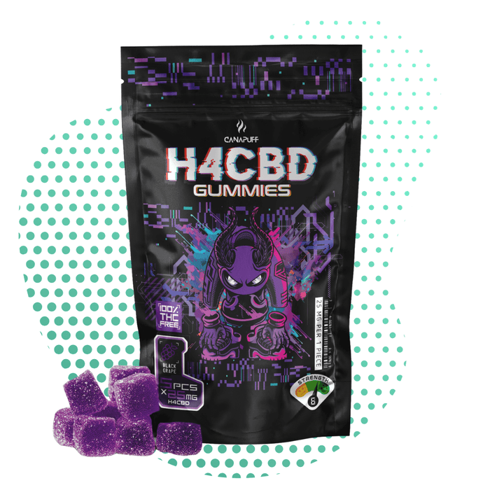 Wholesale H4CBD gummies Black Grape