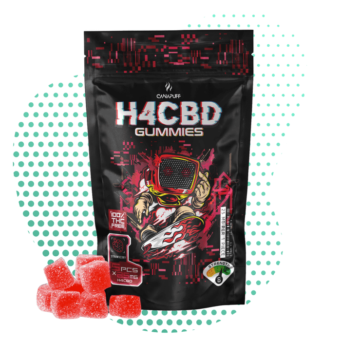 Canapuff – H4CBD Gummies – Erdbeere